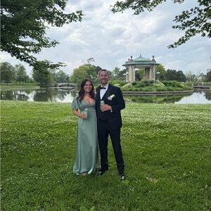 Azazie Lani Satin dress